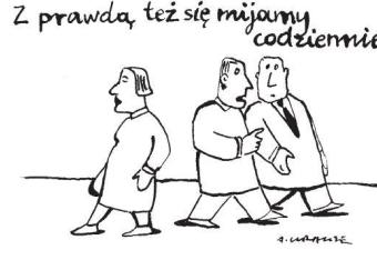 Komentarz rysunkowy. Mijamy się z prawdą