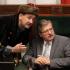 Jacek Bogucki (PiS) nie wstydzi się kontusza. Na zdjęciu w Sejmie z Bronisławem Komorowskim herbu Dołęga w lipcu 2009 r.