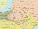 Linia frontu i miejsca bitew podczas wojny polsko-ukraińskiej w latach 1918 – 1919