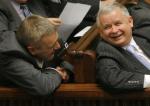 Lipiec 2007. Ówczesny premier Jarosław Kaczyński i ówczesny wicepremier Roman Giertych jeszcze w dobrej komitywie