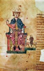 Fryderyk II w traktacie o sokolnictwie swojego autorstwa, XIII w. 