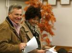 B. prezydent Aleksander Kwaśniewski z żoną Jolantą