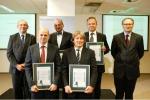 Po raz pierwszy wyróżniliśmy największe kancelarie w regionach. Z dyplomami od lewej: Krzysztof Podniesiński (Gdańsk), Łukasz Rędziniak (Kraków), Ireneusz Koksztys (Wrocław) i Marcin Piszcz (Poznań) 