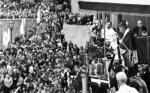 Prymas wygłasza kazanie na Jasnej Górze w święto Matki Boskiej Częstochowskiej. 26 sierpnia 1980 r.