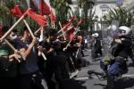 Protesty przed greckim parlamentem