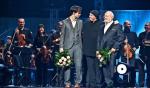 Gwiazdą był Krzysztof Penderecki. Na zdjęciu (od prawej) z Markiem Mosiem (Aukso) i Jonnym Greenwoodem (Radiohead)