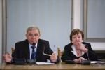 Na zdj. Henryk Blida i mec. Stanisława Mizdra w czasie komisji śledczej ds. zbadania  okoliczności śmierci Barbary Blidy