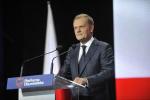 Konflikty ukryto, ale napięcia między liderami nie zniknęły. Próżno było szukać Grzegorza Schetyny w „tuskobusie