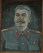 Portret Józefa Stalina z muzeum w Kozłówce