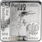 Moneta z Krzysztofem Komedą
