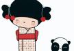 Drewniane laleczki z Japonii