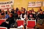 Przeciwko zamiarom likwidacji protestowali rodzice i uczniowie 