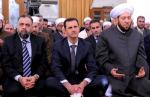 Prezydent Syrii Bashar al-Assad podczas modlitwy