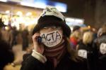 Manifestacja przeciwników ACTA w Łodzi