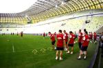 Trening reprezentacji Polski na stadionie w Gdańsku
