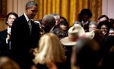 Prezydent Barack Obama zaśpiewał bluesa ze sławami tej muzyki