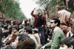 Daniel Cohn-Bendit na demonstracji studentów w maju 1968r. w Paryżu