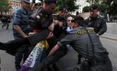 Policja zatrzymała 40 osób podczas protestu gejów