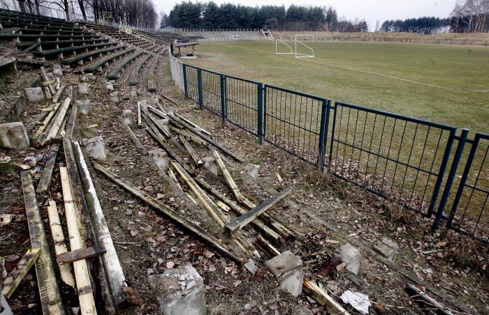 Stadion Hutnika, w którego okolicach doszło do rozróby