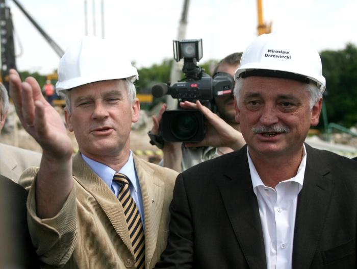 Michał Listkiewicz i Mirosław Drzewiecki