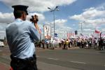 Od początku tygodnia na błoniach przy Stadionie Narodowym nie ma policjantów