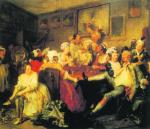 *„Orgia w gospodzie” Williama Hogartha – obraz z cyklu „Kariera rozpustnika“ (1733 – 1735)