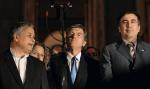 Kaczyński, Juszczenko, Saakaszwili podczas wieczornego wiecu w Tbilisi