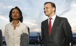 Condoleeza Rice i Radosław Sikorski przylecieli do Polski z Brukseli
