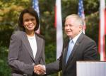 Condoleeza Rice i prezydent Lech Kaczyński