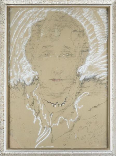 Stanisław Ignacy WITKIEWICZ, Portret kobiety, 1931 r., pastel, węgiel/papier, 70 x 49 cm, sygn i dat p. d.