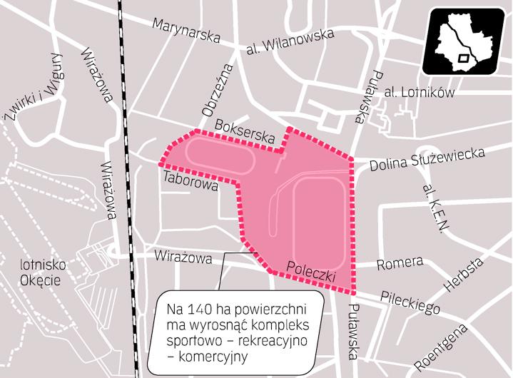 Zaprojektowanie i realizacja takiej inwestycji zajmie od pięciu do siedmiu lat. Koncepcja zakłada likwidację torów treningowych i wyprowadzkę stajni ze Służewca. Za to wyścigi na torze głównym miałyby się odbywać dwa razy w tygodniu. 