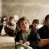 Uczniowie w trakcie zajęć w szkole. Kapisa, 2009