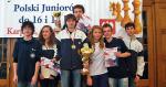*Reprezentacja Polonii na mistrzostwach w Karpaczu. Od lewej: Sebastian Malec, Maria Leks, Marcin Krzyżanowski, Michał Janczarski, Monika Głuszko, Zbigniew Strzemiecki i  Michał Solnicki 