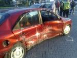 Do wypadku doszło, kiedy fiat jadący ulicą Puławską skręcał w lewo, w ulicę Pileckiego