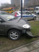 Do zderzenia doszło na skrzyżowaniu ulic Grzybowskiej i Towarowej.