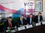 Podpisanie umowy dotyczącej rozpoczęcia operacji lotniczych pomiędzy Porte Lotniczym Warszawa/Modlin i Wizz Air