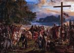 Jan Matejko, „Zaprowadzenie chrześcijaństwa” – obraz z cyklu „Dzieje cywilizacji w Polsce”, 1889 r.