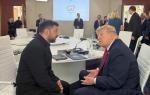 Prezydenci Ukrainy i USA, Wołodymyr Zełenski i Donald Trump, podczas wtorkowej rozmowy na szczycie G7 w Évian