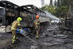 Stacja autobusowa w Odessie po rosyjskich bombardowaniach