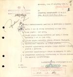 Ściśle tajne pismo z 27 września 1950 r. skierowane przez ppłk. Józefa Światłę, ówczesnego wicedyrektora Biura Specjalnego MBP, do dyr. Departamentu II MBP płk. Leona Rubinsteina z prośbą o „zabezpieczenie pawilonu na Mokotowie”, czyli założenie systemu inwigilacji więźniów