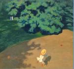 Félix Vallotton „Piłka” (Zakątek parku z dzieckiem), 1899
