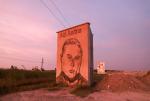 Mural z Elonem Muskiem niedaleko zakładów jego firmy SpaceX w hrabstwie Cameron w Teksasie
