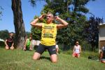 Antonin, (woj. wielkopolskie), 05.08.2022. Trening z polskim triathlonist¶, byłym mistrzem úwiata w podwŰjnym Ironmanie - Jerzym GŰrskim (przŰd), 5 bm. w Antoninie. Jerzy GŰrski był prelegentem Festiwalu PodrŰřy i Regionu 