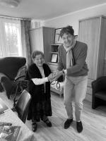 Wanda Traczyk-Stawska i ambasador Niemiec Arndt Freytag von Loringhoven