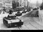 Kolumna niemieckich czołgów wjeżdża do Pragi, 16 marca 1939 r.