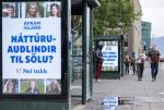 Kampania przed referendum na Islandii. Plakaty przeciwników UE: „Zasoby naturalne na sprzedaż? Nie, dziękuję”