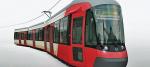 *Francuski  Alstom Transport przygotował projekt specjalnie dla Warszawy. Na obrazku  widzimy go w stołecznych barwach