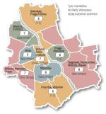To koncepcja podziału na okręgi przygotowana w ratuszu.  Dzielnice mają do 15 marca czas, by przesłać miastu swoje  propozycje zmian w wyborczej geografii. Głosowanie w Radzie Warszawy w maju. 