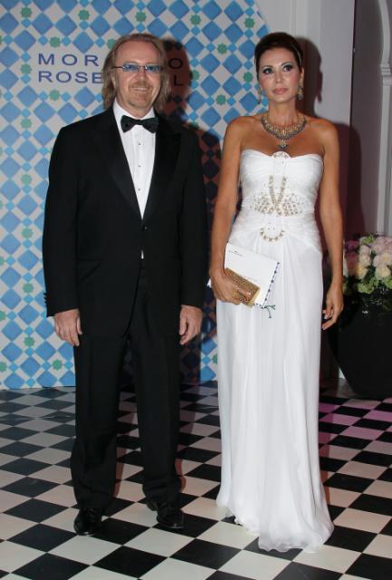 Piosenkarz Umberto Tozzi z żoną
