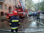 Pożar wybuchł przy ulicy Tarchomińskiej